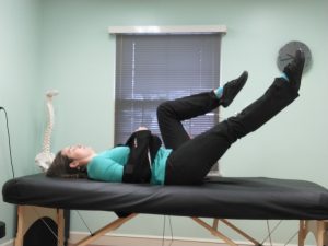 Supine leg extension